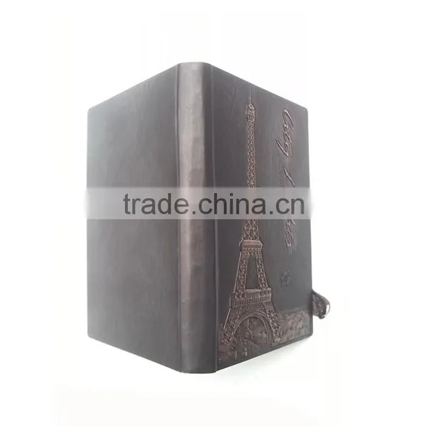 Brown Journal Diary Notebook Classic Vintage Retro Leather Blank Paper Note Book (BLY5-3001PP) photo-3