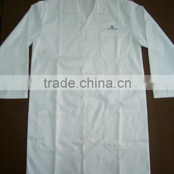 White Long Sleeves Doctor Lab Coat Hospital Uniform Safety Designs Workwear photo-3