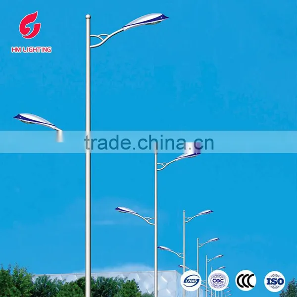 Double Arm Street Light Supplier Outdoor Lighting Pole for Road Safety
