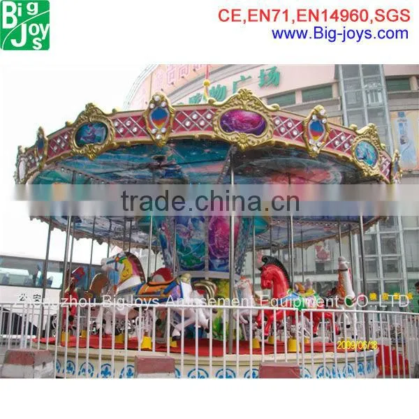 Attracting Animal Design Kiddie Rides Carousel; Cheap Kiddie Carousel Horse Ride, Electric Kiddie Ride On Carousel photo-3
