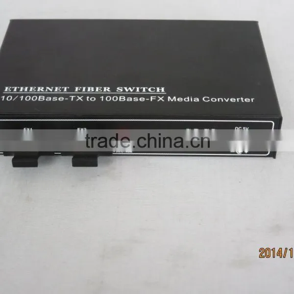 Fast Transmission Rate Fiber Optic Transceiver 2SFP Port & 4RJ45 Ports 100m, Fiber Optic Media Converter photo-3