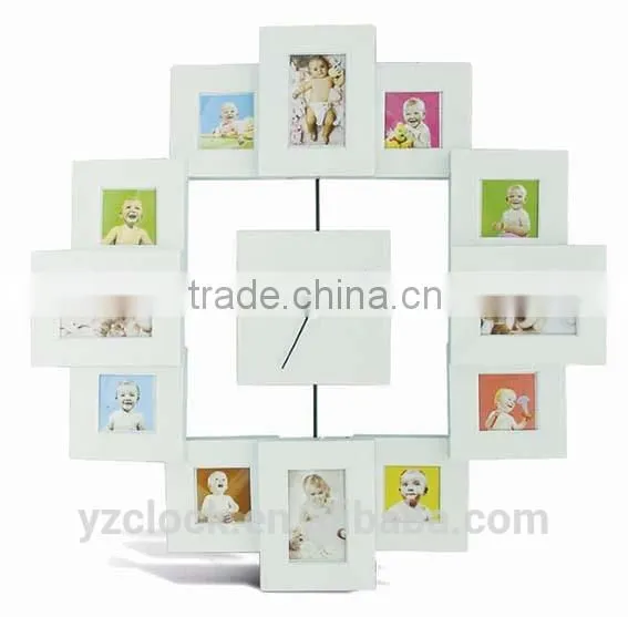 2015 Color Frame Wall Clock With 12 Photo photo-2