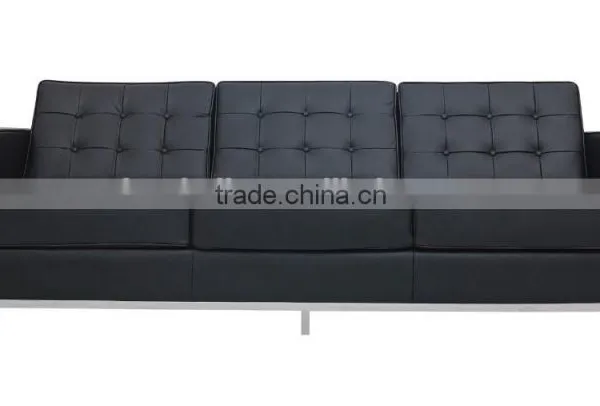 Replica Florence Knoll Modern Design Leather Sofa photo-3