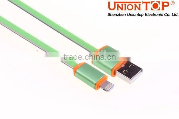 Wholesale Colorful Flat Led Micro Usb Data Cable for Android and Smart Phone photo-3