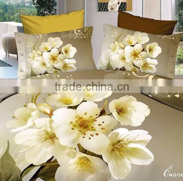 2015 New Bedding Set Wholesale 100% Polyester Bedding Sheet Pillow Cover