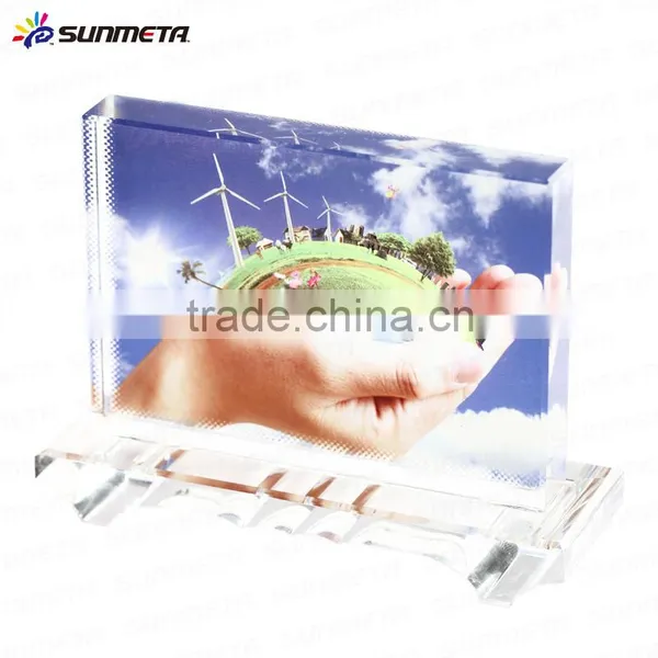 Coated Sublimation Crystal Blank DIY Crystal Photo Frame BSJ-22 photo-2