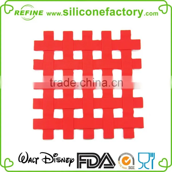 100% Food-grade Heat-resistence Hollow Silicone Mesh Mat photo-4