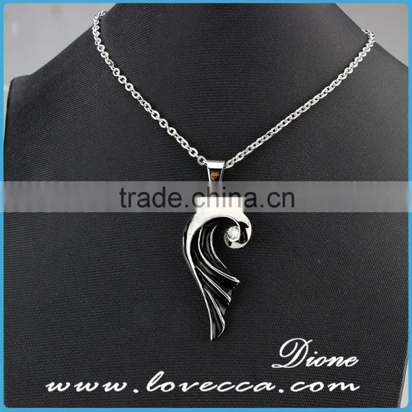 Europe Trends Silver Stainless Steel Necklace Pendant Glass Bottle Pendants Jewelry photo-4