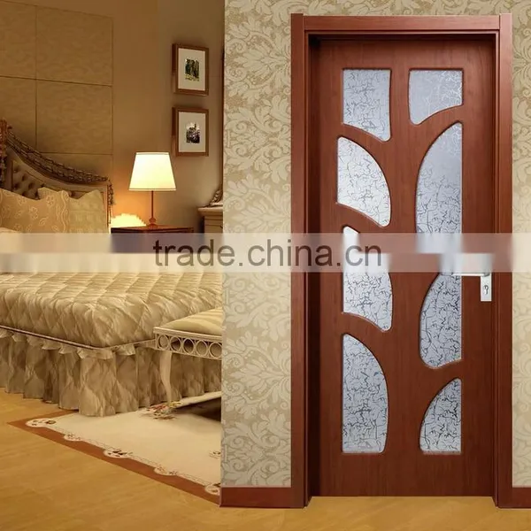 Fancy Design Modern Wooden Doors With Glass HB103