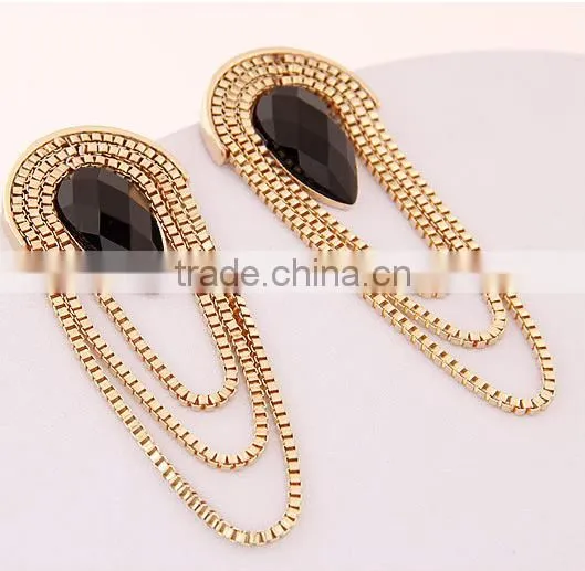 Fashion Imitation Jewelry Earrings Women Diamond Jewelry