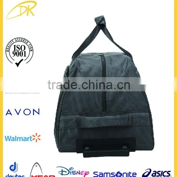 China Factory Wholesale Nylon Best Travel Bags With Trolley Sleeve photo-4