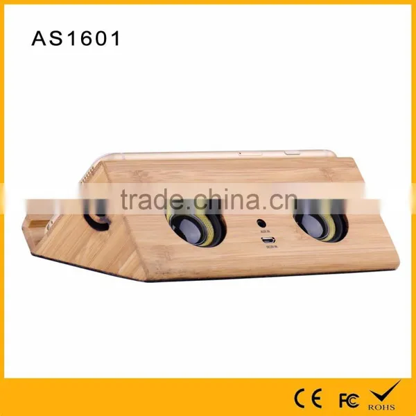 Faoctry Hot Selling Wireless Induction Wooden Speaker Without Cable From Shenzhen OEM