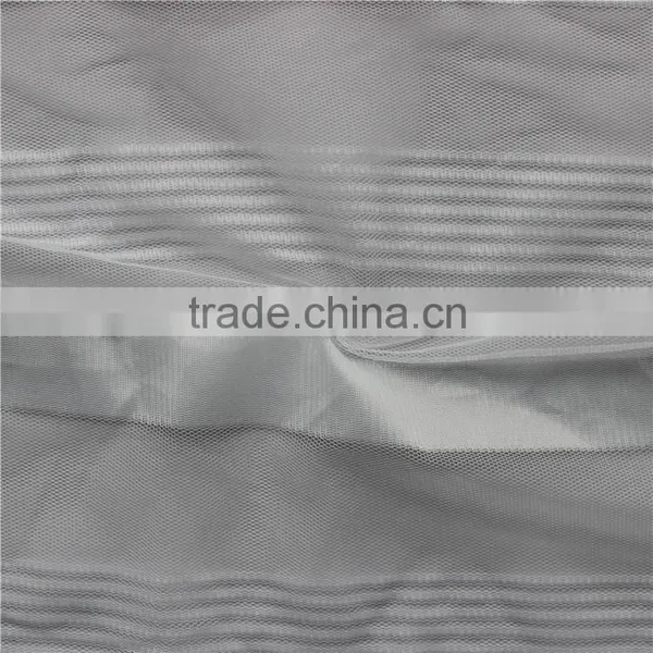 Ivory Thick Woven Net Mesh Polyester Fabric For Clothing/Garment Accessory/Ladies Dress photo-2