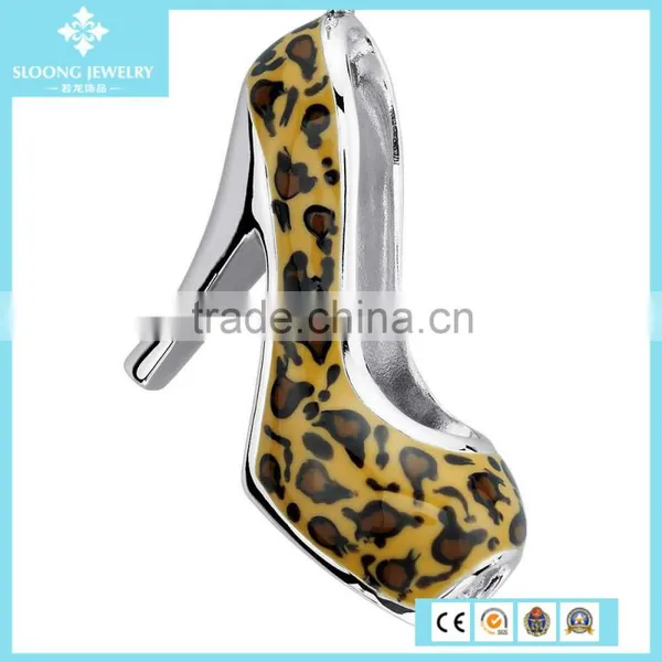 Silver Jewelry for Women Leopard High Heel Charm in Sterling Silver photo-2