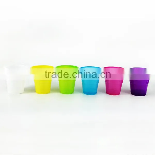7OZ Disposable Rainbow Color pp Plastic Cup Custom Plastic Cup photo-2