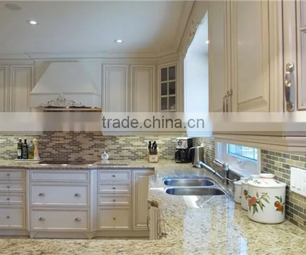 Kitchen Storage Furnitue, Tile White Solid Wood Kitchen Cabinet photo-4