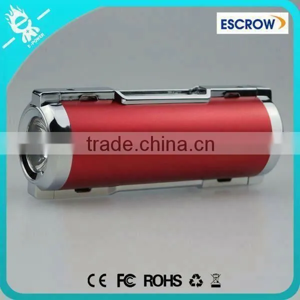 Led Outdoor Sports CE FCC ROHS MSDS 5000mah Lighting Power Bank Speaker With LED Light