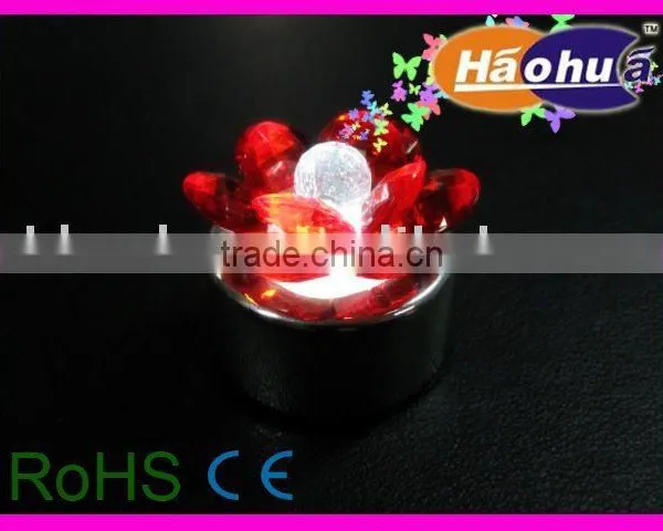 LED plastic flower candle light