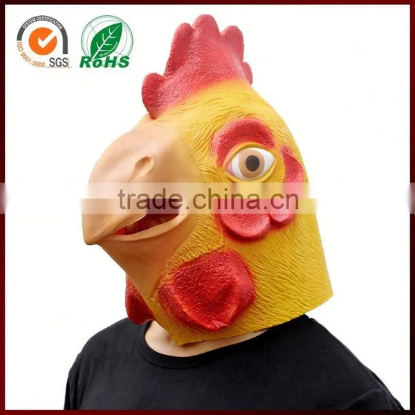 China Wholesale Halloween Costumes Animal Cock Head Mask photo-5