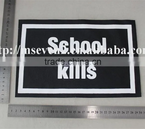 21* 31cm Wide School Logo Patch Sew on Patches Sports Textile Accessories photo-6