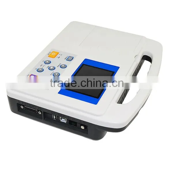 Color LCD Display Digital 1-channel Electrocardiograph Cheap Price of Portable Ecg Machine photo-3