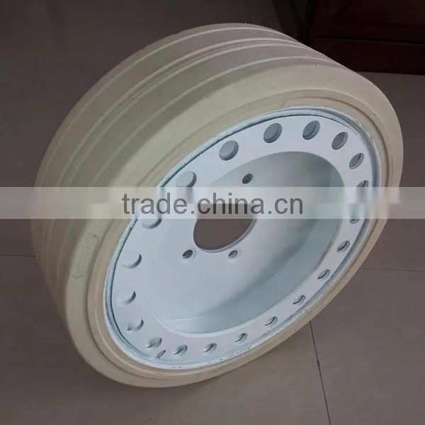 China Wholesale JIG Genie Boom Scissor Lift Tire 16x5x12 Solid Tires 406x125 photo-6