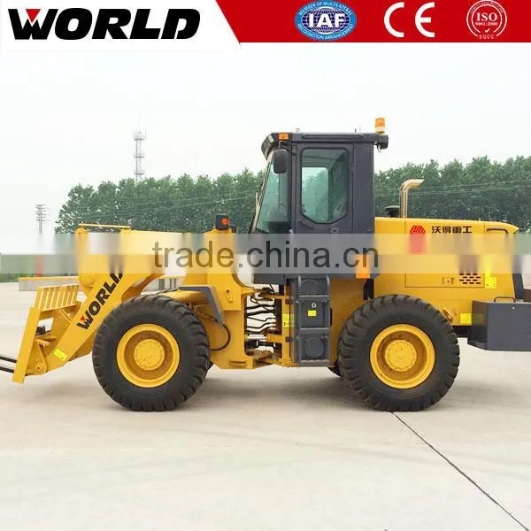 World Brand 3Ton Small Wheel Loader Price With 1.8m3 Bucket Capacity