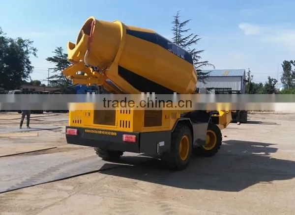 Propelled Concrete Mixer With Self Loading Function and Power Shift Truck With Pump Diesel Engine Air Conditioner photo-2
