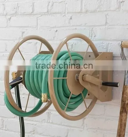 3-in-1 Garden Hose Reel With 200-Foot Hose Capacity, Wall Mount Hose Reel photo-2