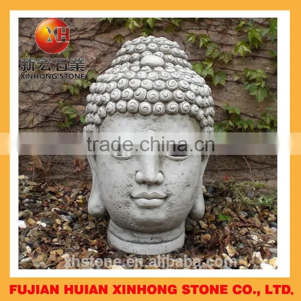 Hand Carved High Quality Marble Buddha Head Statue photo-6