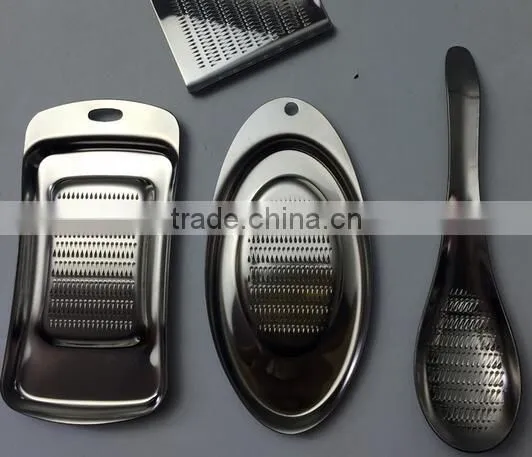 Cy290 Spoon Shape Lime Lemon Zester Cheese Grater Wasabi Ginger Stainless Garlic Press Cozinha Grinding Tools Accessory photo-6