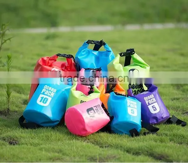 500D Ocean Pack Waterproof Dry Bag With Shoulder Straps Outdoor Camping/Hiking/Swimming Waterproof Ocean Pack For Sale photo-5