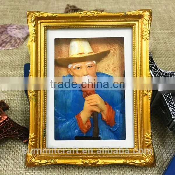 Creative Oil Painting Style Polyresin Tourist Souvenir Fridge Magnet photo-2