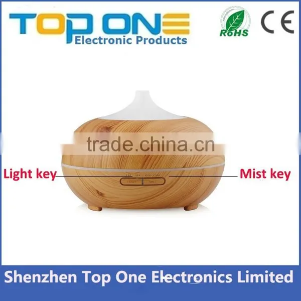 300ml Wholesale Electric Ultrasonic Wood Grain Essential Oil Diffuser photo-2