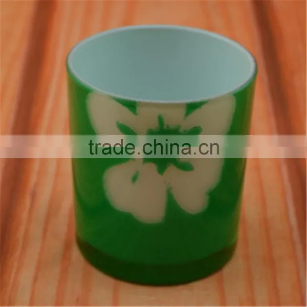 Colored Candles Promotion Glasses,glass Candles Jar,color Tea Cup Holder photo-2