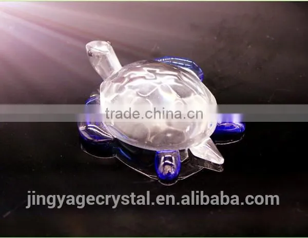 Popular Transparent Crystal Turtle Model Gift th Best Anniversary Gift/awesome Glass Wedding Gift photo-2
