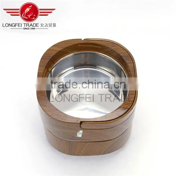 Luxury Marble Grain Wooden Double Plastic Food Containers / Vacuum Food Storage photo-5
