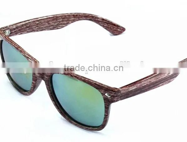Fake Wooden Sunglasses, Water Transfer Print Sunglasses, Good Quality FDA&CE photo-3