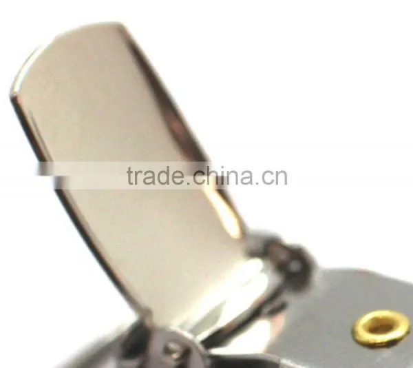 Nickel Plate 1 Inch Fashion High Quality Metal Suspender Clip With Plastic Teeth Inside for Garment photo-2