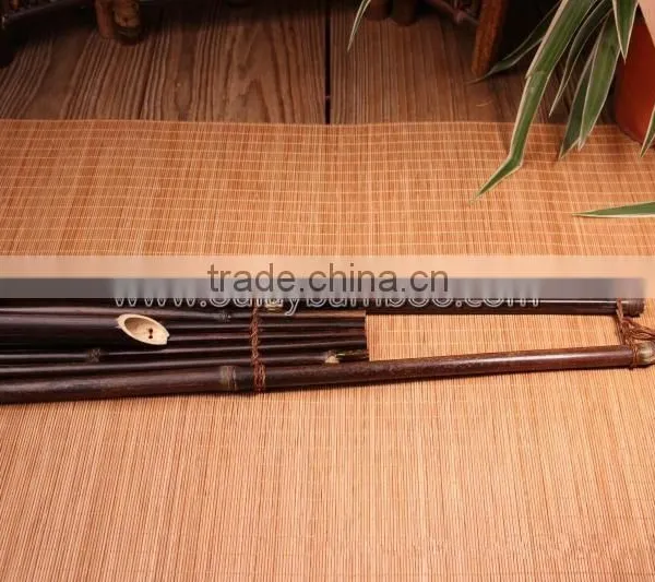 Nature Black Bamboo Poles Ladders With Flowers for Home And Garden Decoration photo-2