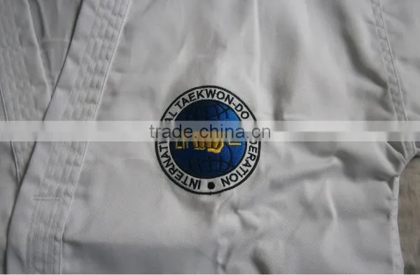 High Quality ITF Taekwondo Uniform White Printed photo-4