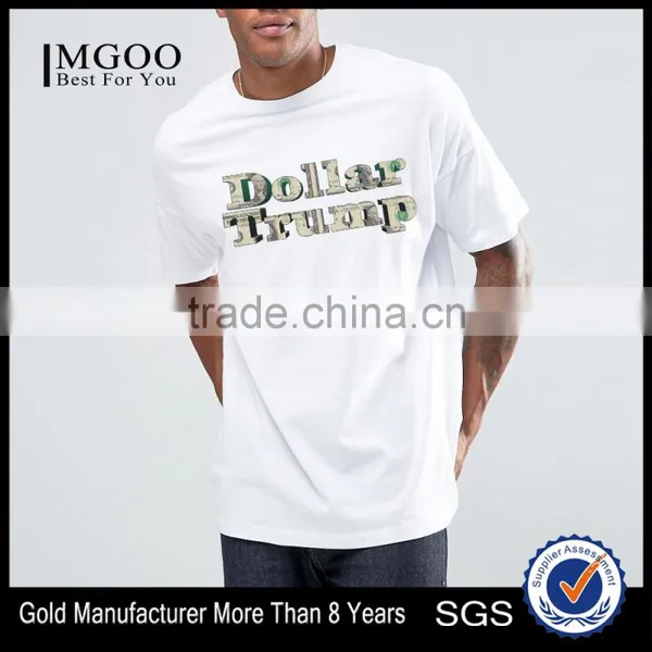 2017 Wholesale Cotton Silk Screen Printing Tshirts American Apparel Streetwear Private Label Custom Trump Photo Tees photo-5