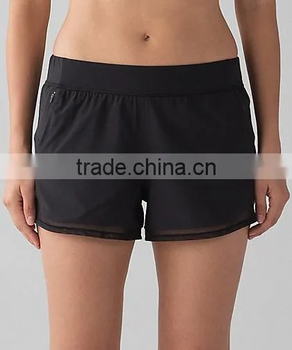 MGOO Wholesale Fully Reversible Running Shorts Women 100% Polyester Ventilate Comfortable Dri Fit Jogger Pants photo-2