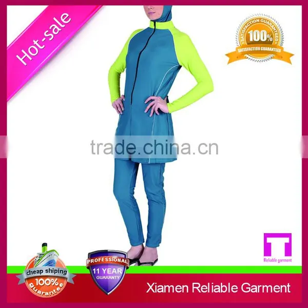 Best Selling Sun Protective Fabrics Full Cover Hot Sex Muslim Swimwear photo-4