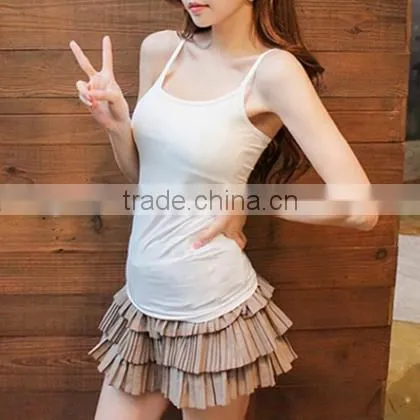 Trade Assurance Promotional 100% Cotton Custom Women Blank Tank Top photo-2