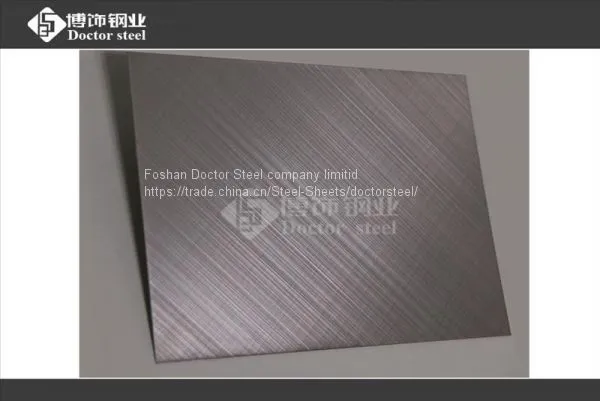 2B Face Wire Drawing by Manual,cross Hairline Stainless Steel Plate SUS 304 photo-4