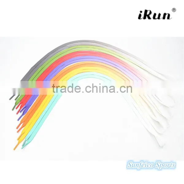 High Quality Polyester Rainbow Gradient Shoe Laces~Nice Rainbow Color Tie Dye Laces~Fat Tubular Shoelaces~7 Colors~Accept Custom photo-6