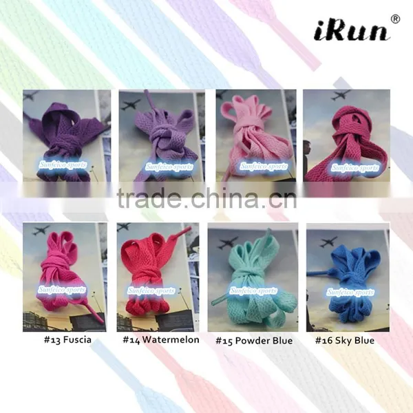 10mm Flat Sneaker Shoelaces~Flat Shoelaces~Plain Fat Shoelaces~Flat Athletic Shoe Laces~NO MOQ~57 Colors Available~Accept Custom photo-2