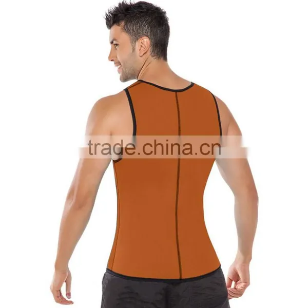 Men Ultra Sweat Thermal Muscle Shirt Hot Shapers Neoprene Slimming Body Shaper Belly Waist and Abdomen Belt Shapewear Tops Vest photo-4