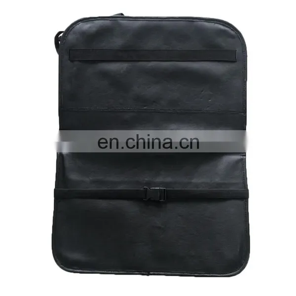 PU Leather Backseat Car Organizer With Table Tray for Baby Foldable Dining Table Desk photo-3
